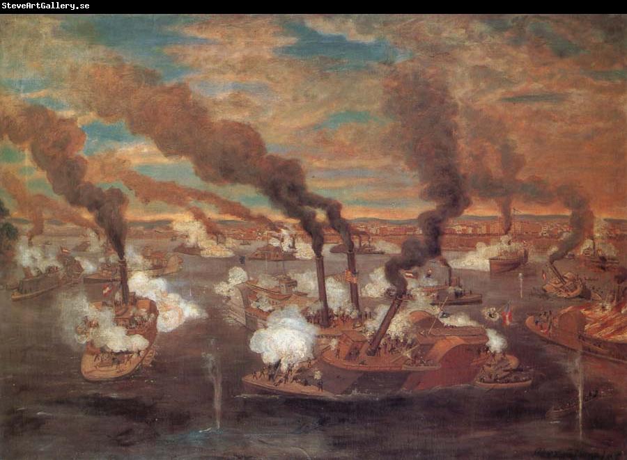 unknow artist The Great Naval Battle at Memphis